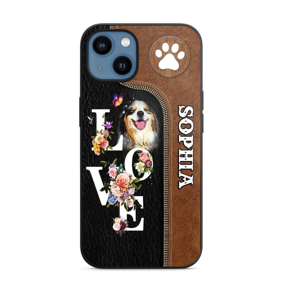 Personalized Love Dog Upload Photo Phone Case Printed NQVQ2708