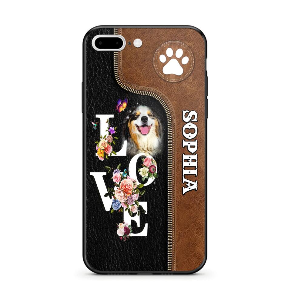 Personalized Love Dog Upload Photo Phone Case Printed NQVQ2708