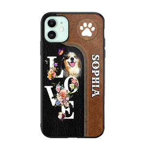 Personalized Love Dog Upload Photo Phone Case Printed NQVQ2708