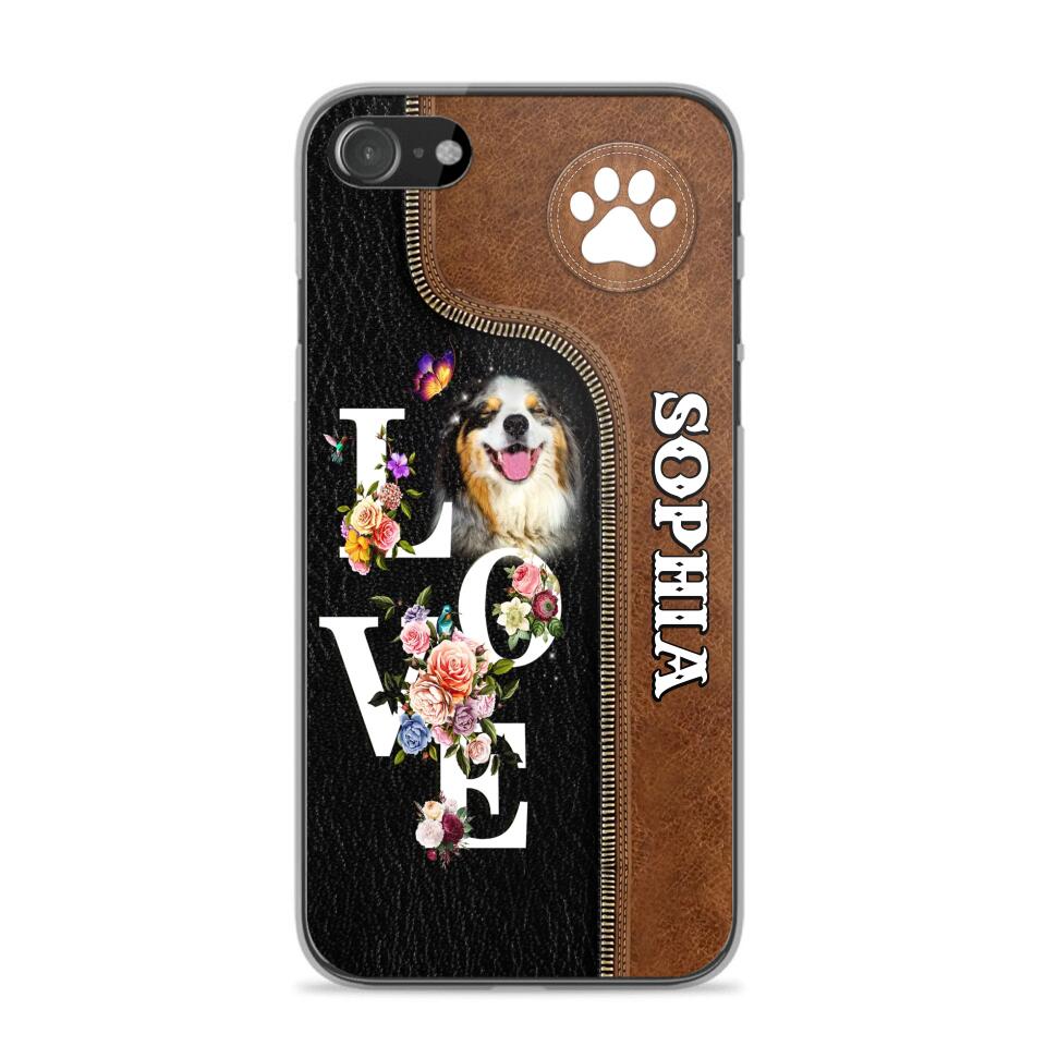 Personalized Love Dog Upload Photo Phone Case Printed NQVQ2708