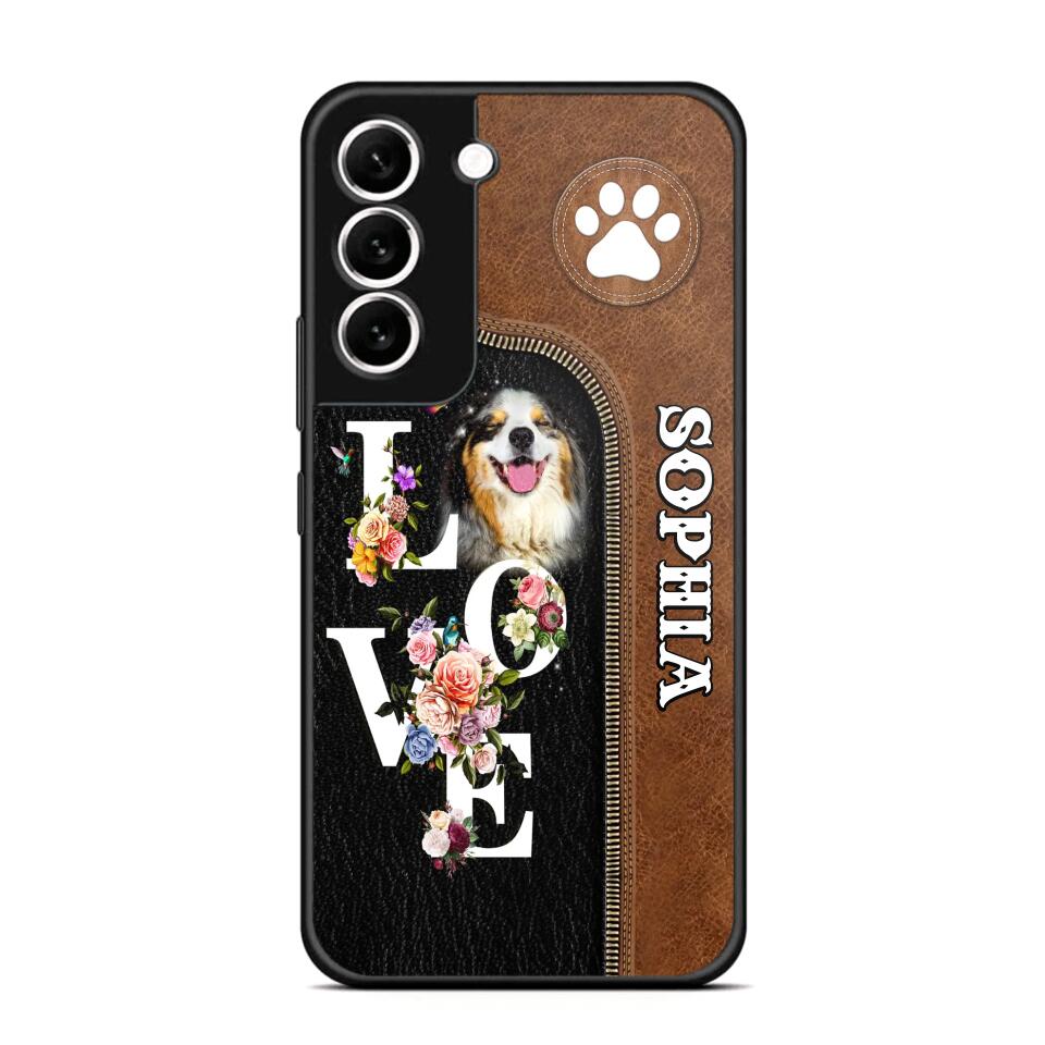 Personalized Love Dog Upload Photo Phone Case Printed NQVQ2708