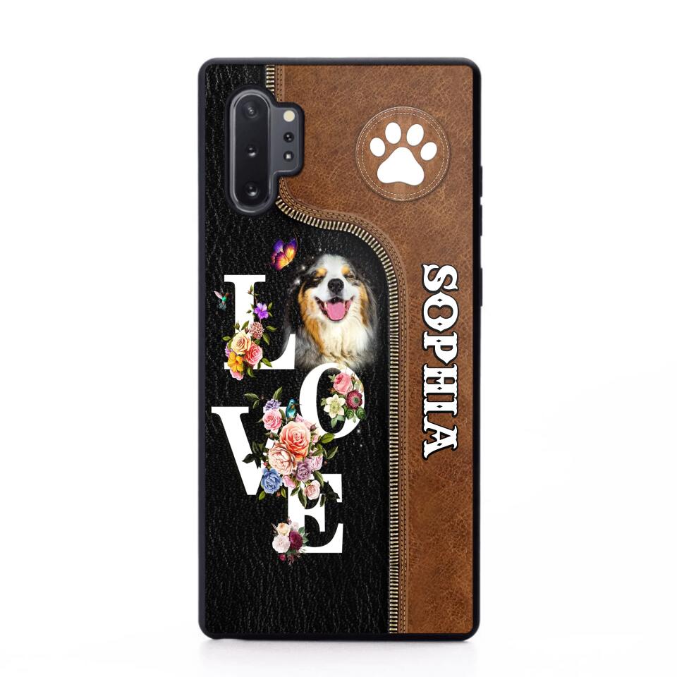 Personalized Love Dog Upload Photo Phone Case Printed NQVQ2708