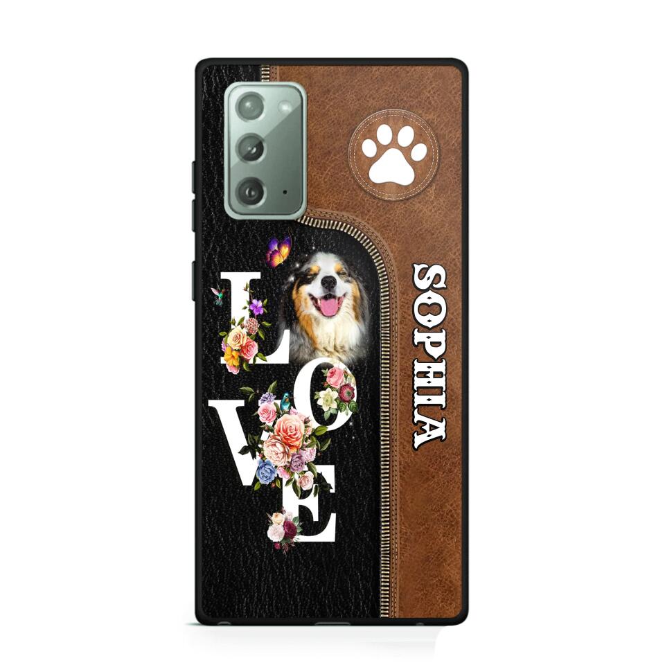 Personalized Love Dog Upload Photo Phone Case Printed NQVQ2708