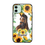 Personalized Horse Lover Sunflower Phone Case Printed 22AUG-HY27