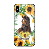 Personalized Horse Lover Sunflower Phone Case Printed 22AUG-HY27