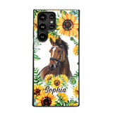 Personalized Horse Lover Sunflower Phone Case Printed 22AUG-HY27