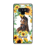 Personalized Horse Lover Sunflower Phone Case Printed 22AUG-HY27