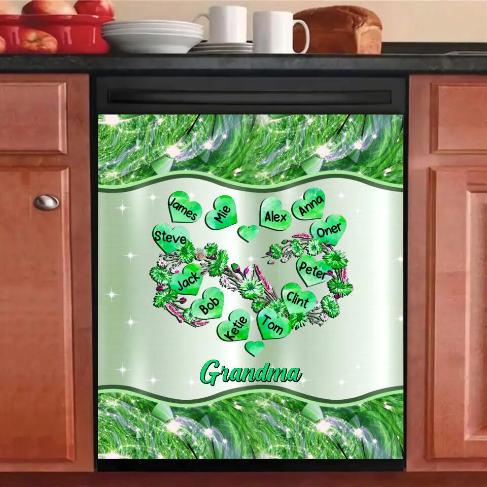 Personalized Grandma Kid Sparkling Dishwasher 22AUG-HY27