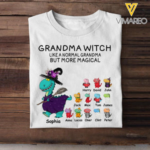 Personalized Grandma Witch Like A Normal Grandma But More Magical Tshirt Printed 22AUG-DT29