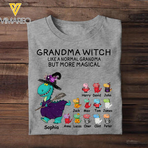 Personalized Grandma Witch Like A Normal Grandma But More Magical Tshirt Printed 22AUG-DT29