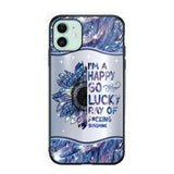 Personalized I'm A Happy Go Lucky Ray Of Sunshine Phone Case Printed 22AUG-HY29