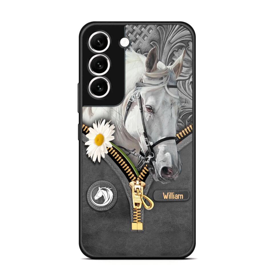 Personalized Love Horse Flower Phone Case Printed NQVQ2908