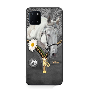 Personalized Love Horse Flower Phone Case Printed NQVQ2908