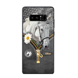 Personalized Love Horse Flower Phone Case Printed NQVQ2908