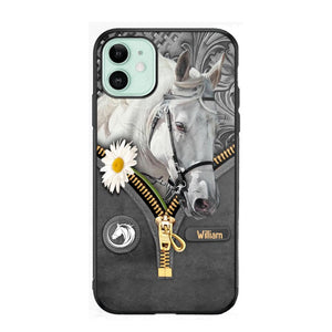 Personalized Love Horse Flower Phone Case Printed NQVQ2908