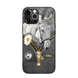 Personalized Love Horse Flower Phone Case Printed NQVQ2908