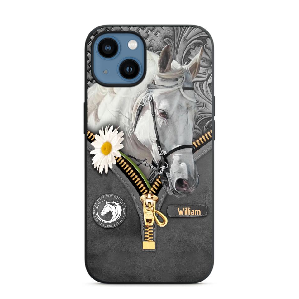 Personalized Love Horse Flower Phone Case Printed NQVQ2908