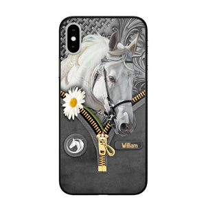 Personalized Love Horse Flower Phone Case Printed NQVQ2908