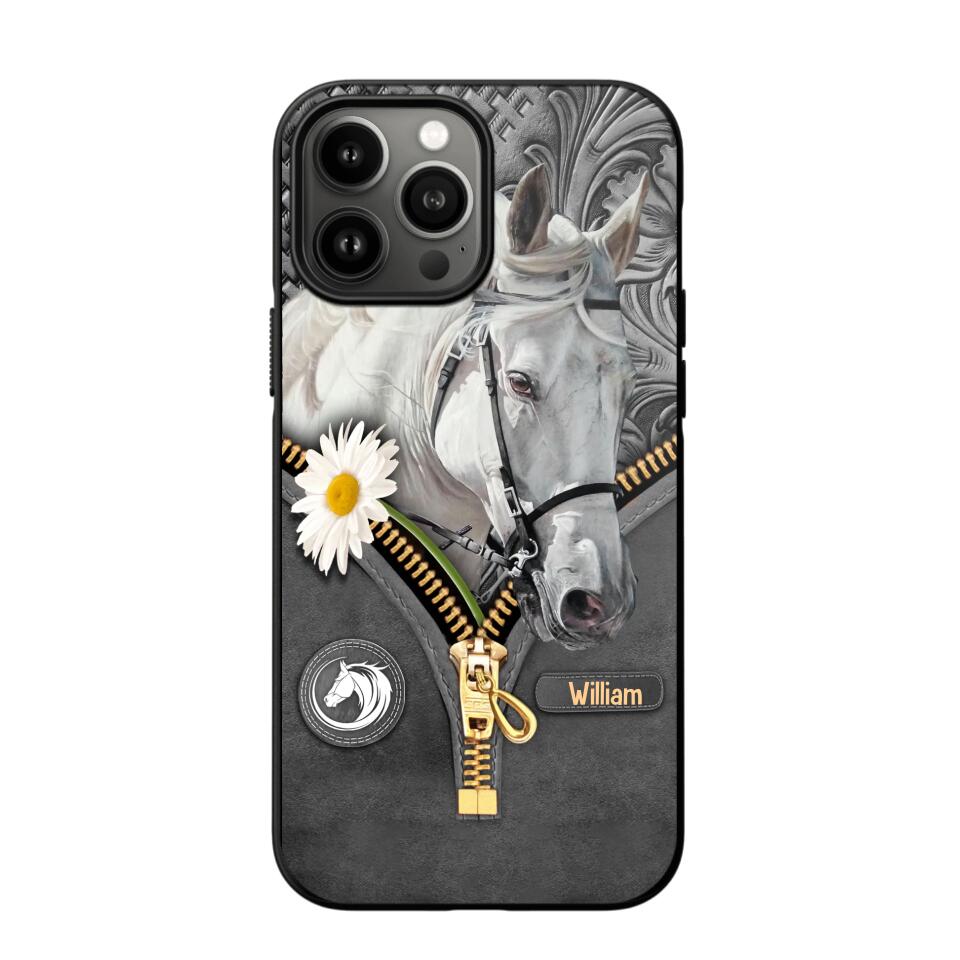 Personalized Love Horse Flower Phone Case Printed NQVQ2908