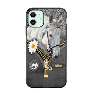 Personalized Love Horse Flower Phone Case Printed NQVQ2908