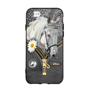 Personalized Love Horse Flower Phone Case Printed NQVQ2908