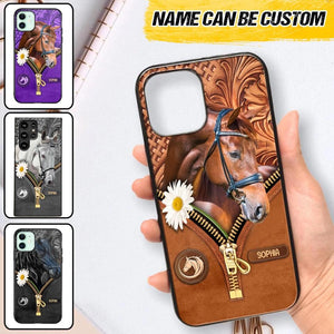 Personalized Love Horse Flower Phone Case Printed NQVQ2908