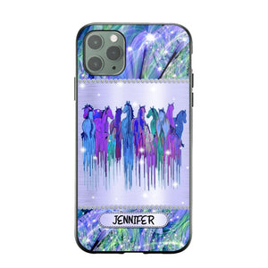 Personalized Horse Sparkling Phone Case Printed NQDT2908