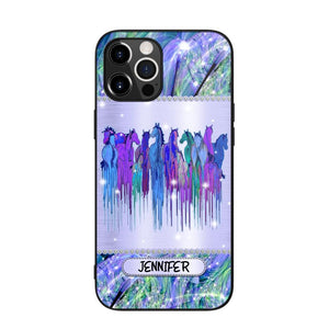 Personalized Horse Sparkling Phone Case Printed NQDT2908