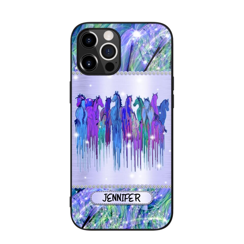 Personalized Horse Sparkling Phone Case Printed NQDT2908