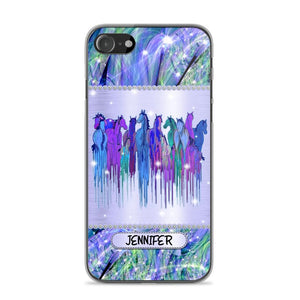 Personalized Horse Sparkling Phone Case Printed NQDT2908