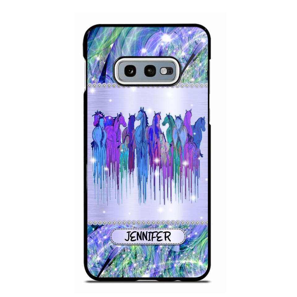 Personalized Horse Sparkling Phone Case Printed NQDT2908