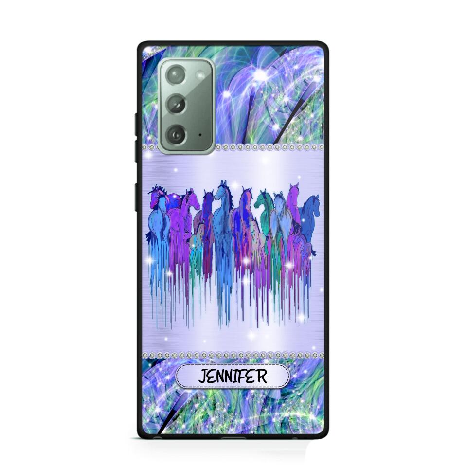 Personalized Horse Sparkling Phone Case Printed NQDT2908