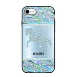 Personalized Horse Lover Custom Sparkling Phone Case Printed NQMA2908