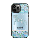 Personalized Horse Lover Custom Sparkling Phone Case Printed NQMA2908