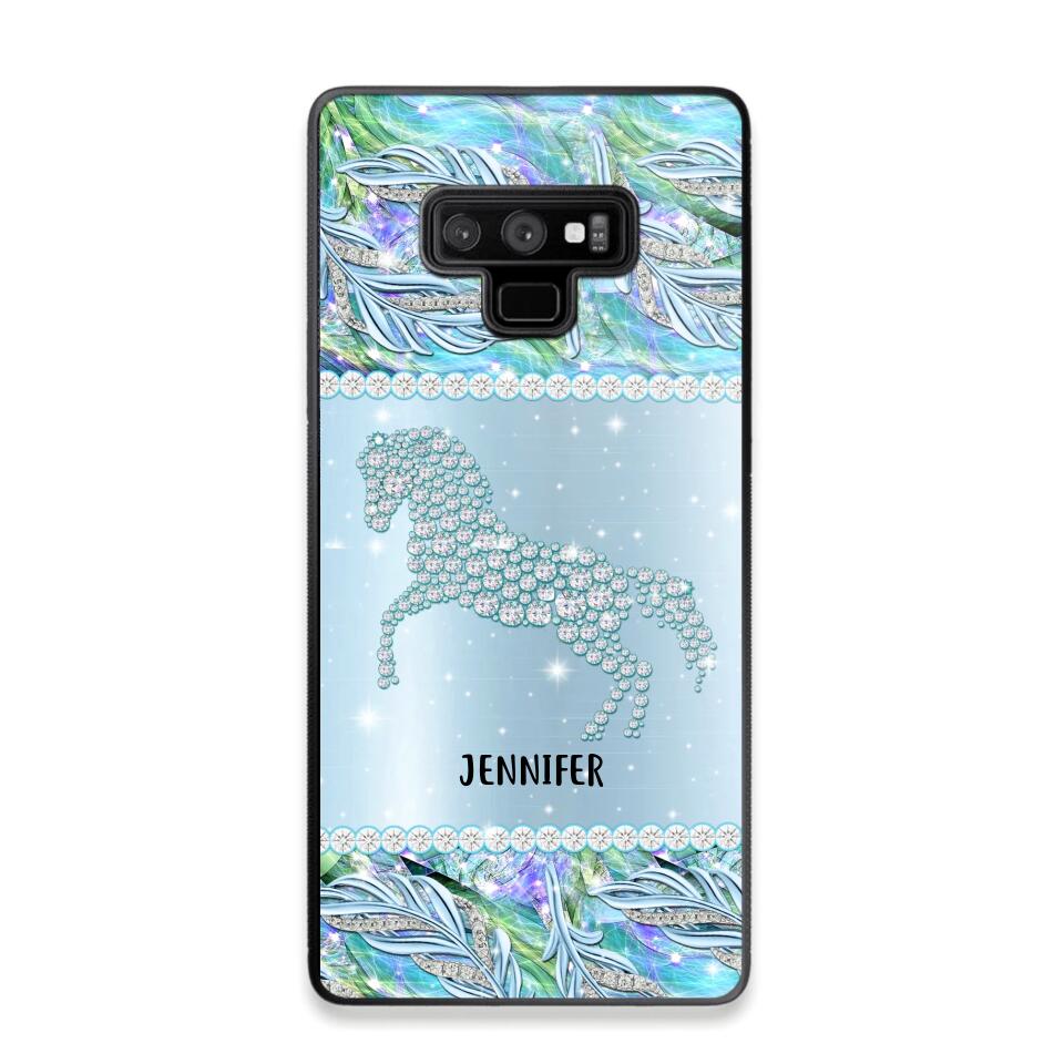 Personalized Horse Lover Custom Sparkling Phone Case Printed NQMA2908