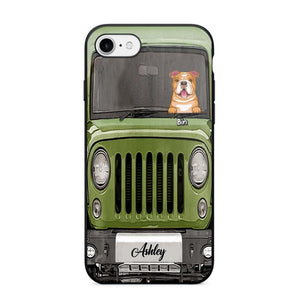 Personalized Jeep Dog Phone Case Printed 22AUG-DT29