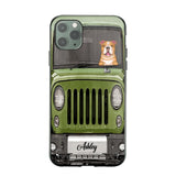 Personalized Jeep Dog Phone Case Printed 22AUG-DT29