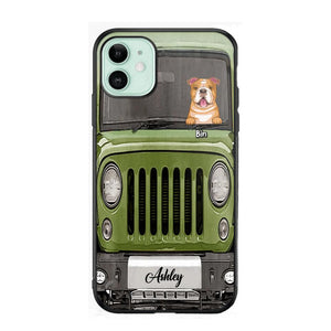 Personalized Jeep Dog Phone Case Printed 22AUG-DT29