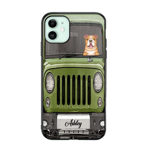 Personalized Jeep Dog Phone Case Printed 22AUG-DT29