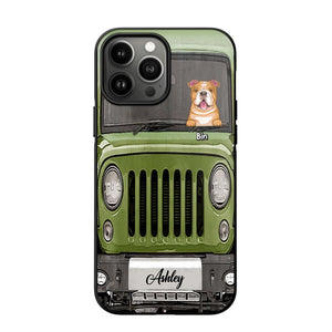 Personalized Jeep Dog Phone Case Printed 22AUG-DT29