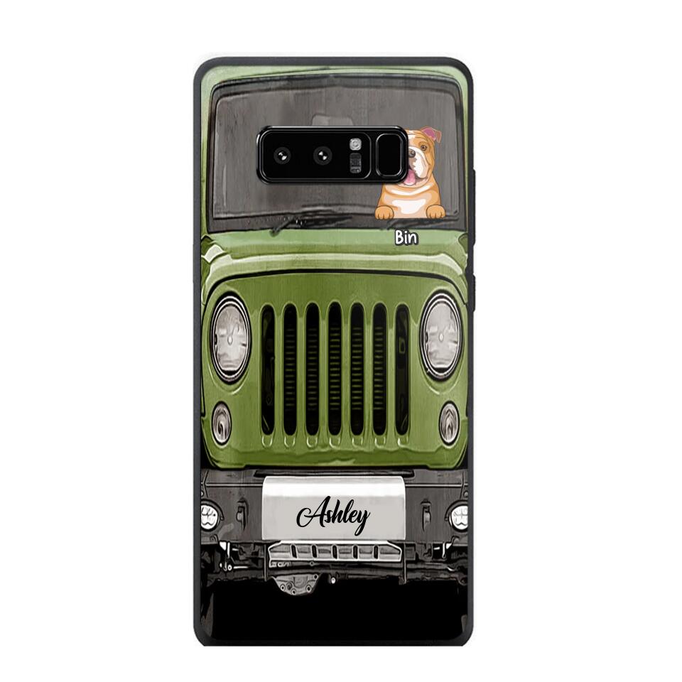 Personalized Jeep Dog Phone Case Printed 22AUG-DT29