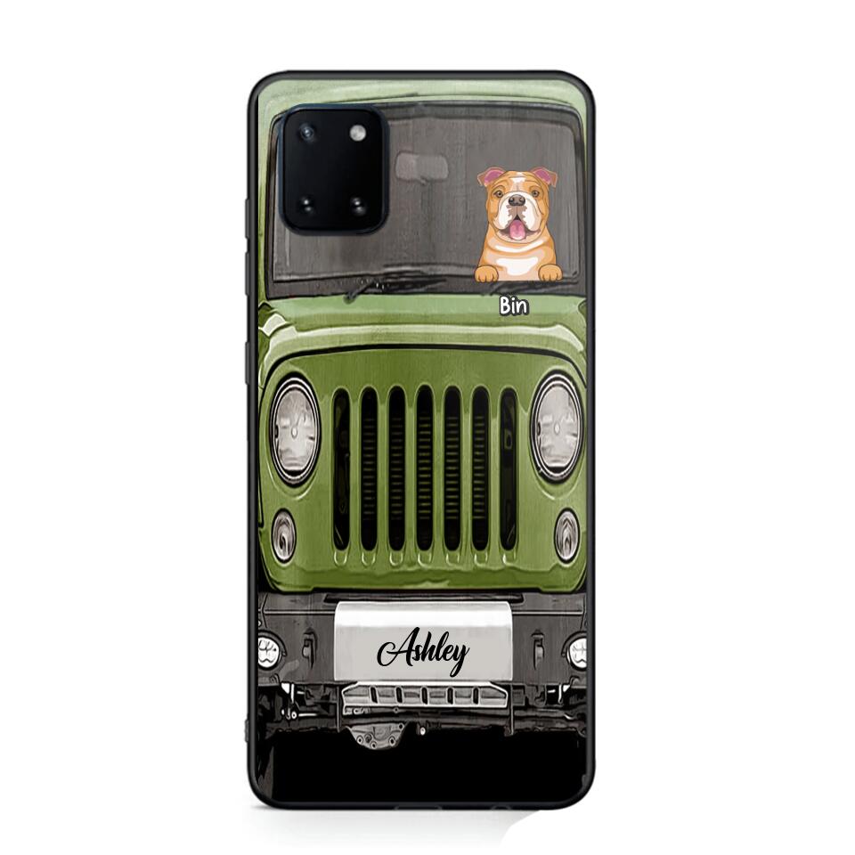 Personalized Jeep Dog Phone Case Printed 22AUG-DT29