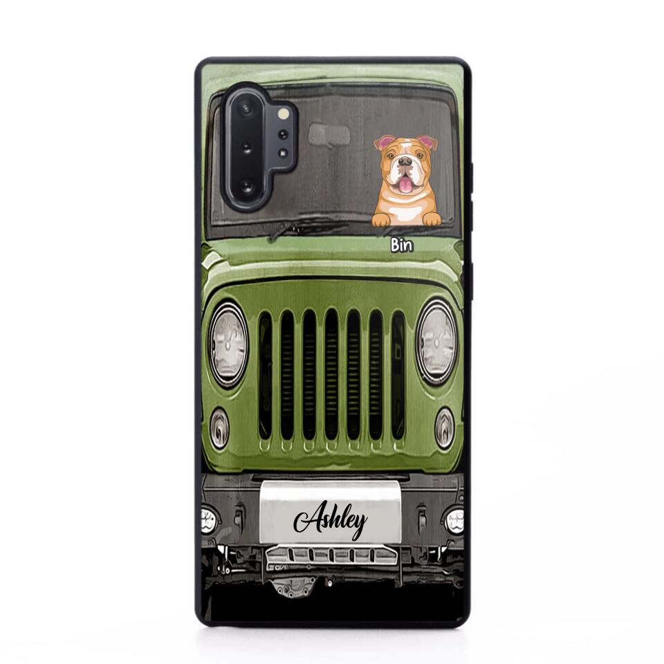 Personalized Jeep Dog Phone Case Printed 22AUG-DT29