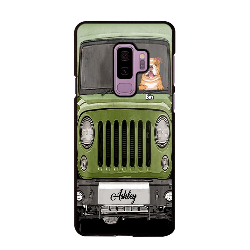 Personalized Jeep Dog Phone Case Printed 22AUG-DT29