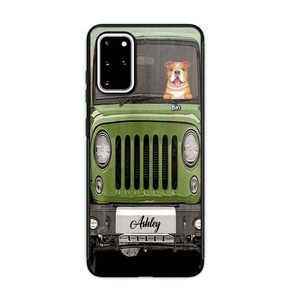 Personalized Jeep Dog Phone Case Printed 22AUG-DT29