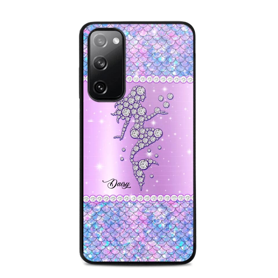 Personalized Mermaid Sparkling Phone Case Printed NQMA2908