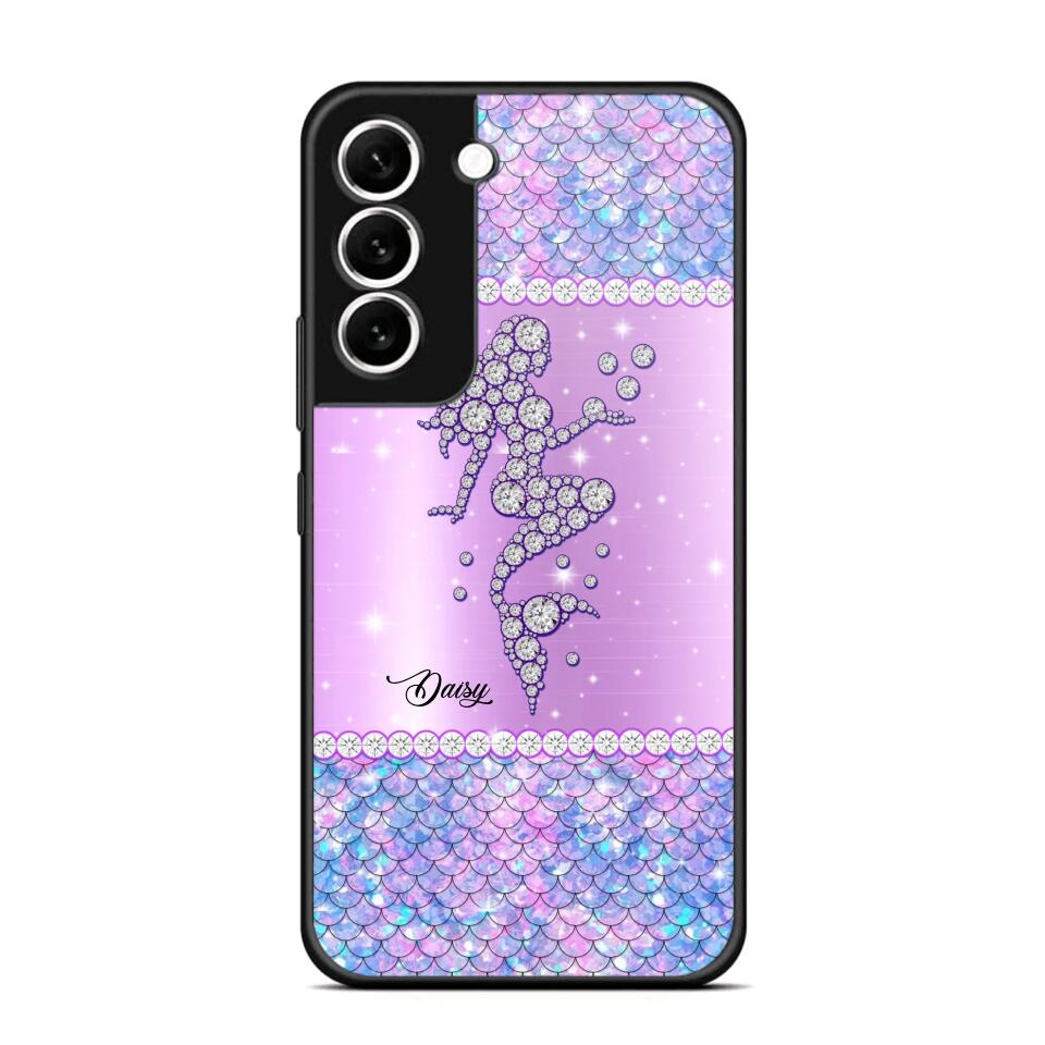 Personalized Mermaid Sparkling Phone Case Printed NQMA2908