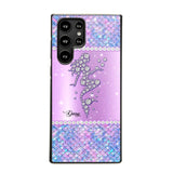 Personalized Mermaid Sparkling Phone Case Printed NQMA2908