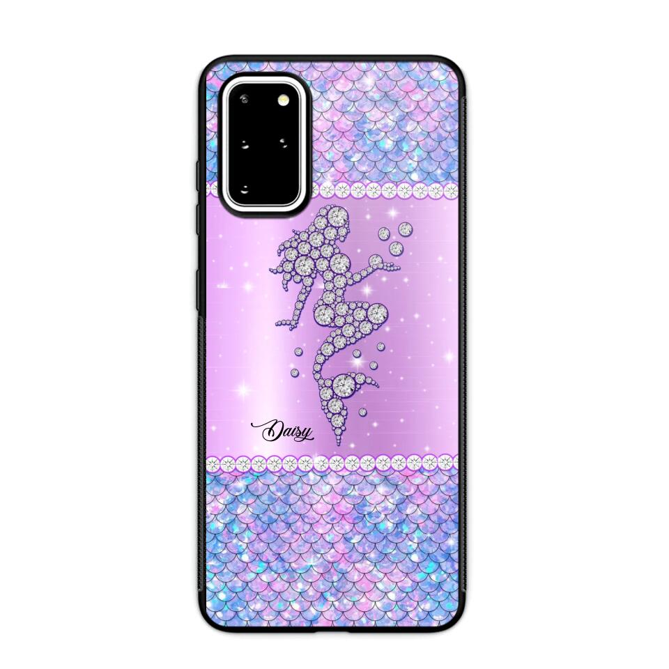 Personalized Mermaid Sparkling Phone Case Printed NQMA2908