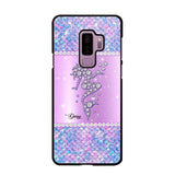 Personalized Mermaid Sparkling Phone Case Printed NQMA2908